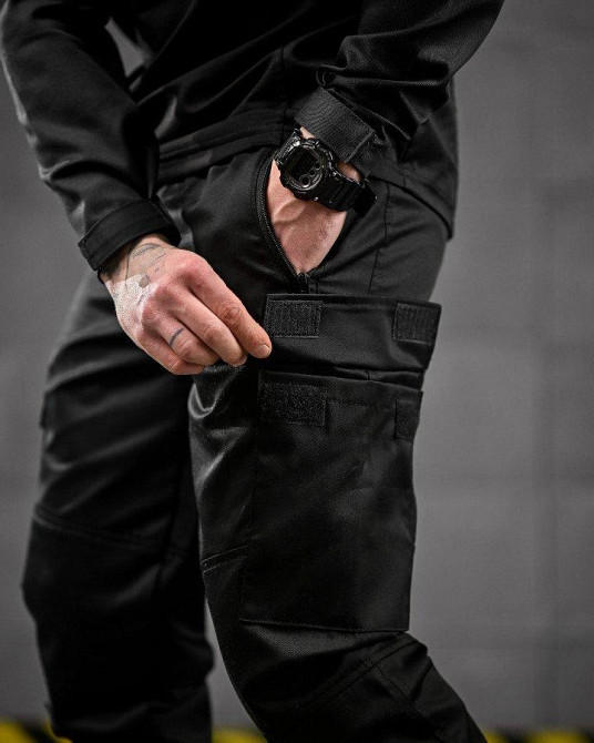 Літній тактичний костюм OBLIVION TRIPOD чорний ДЛ6452 Одеса - фото 9