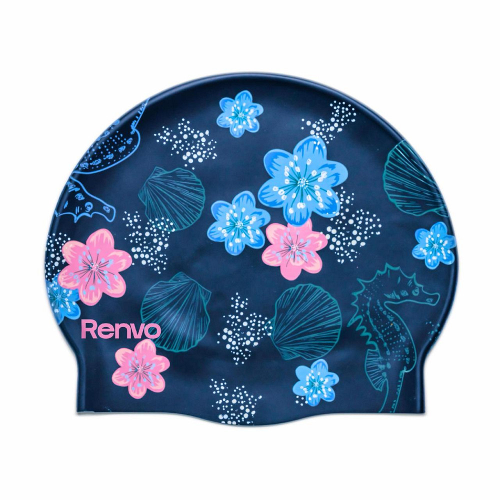 Доросла шапочка для плавання Renvo Kerio Shells Синій Уні OSFM (2SC150-0406) Киев - изображение 1