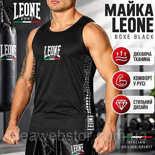 Майка боксерська Leone Boxe Black спортивна тренувальна чоловіча для боксу ММА фітнесу та спортзалу чорна XL Київ - фото 2