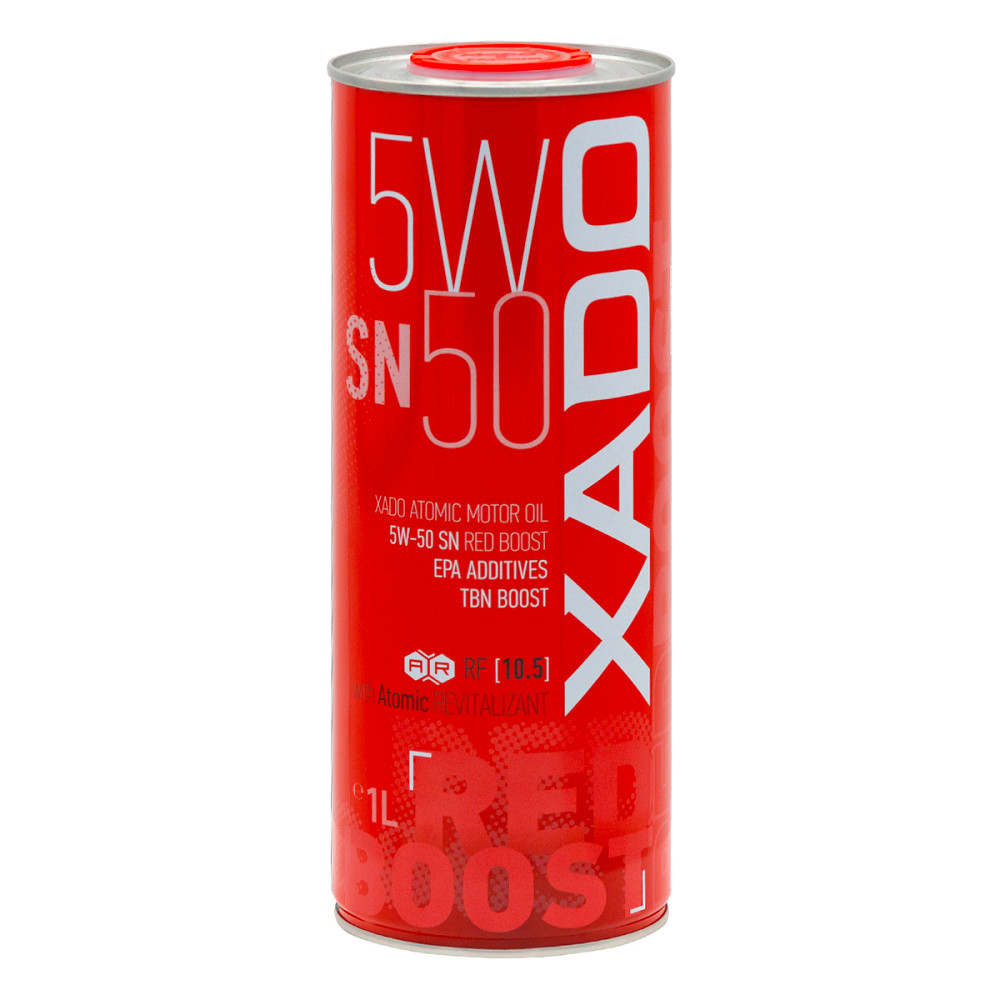Моторное масло Xado Atomic Oil Red Boost 5W-50 1л Львов - изображение 1