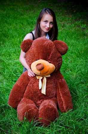 Плюшевий ведмедик М'яка іграшка Рафаель 120 см Шоколадний Тернопіль