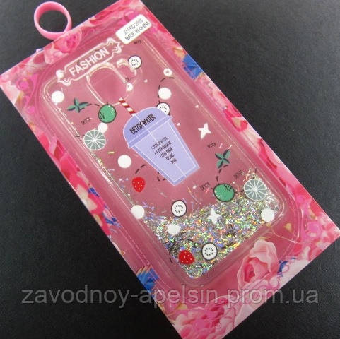 Samsung J2 J250 2018 чохол плаваючі блискітки Одеса - фото 2