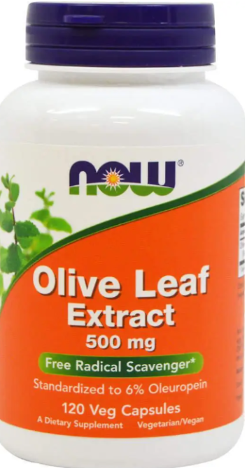 Листя оливи Now Foods Olive Leaf 500 мг 120 капс Київ - фото 1