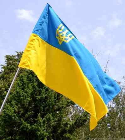 Прапор України габардин 90*135 з тризубом ВК 3031 Луцк