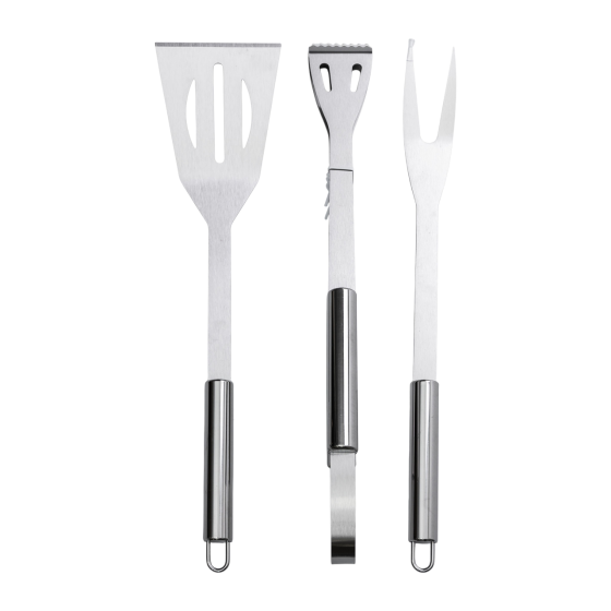 Набір аксесуарів для барбекю, мангала, гриля 3 предмети 40х10х5 см мангальне приладдя HP-20-71 Коломия