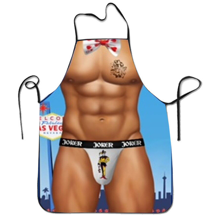 Прикольний фартух для чоловіків Joker 80 на 60 см різнобарвний Київ - фото 1