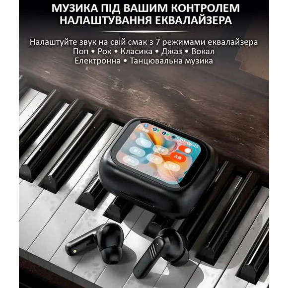 Навушники з вбудованим мікрофоном bluetooth LX-10, Блютуз гарнітури, Сенсорні навушники UP-14 Львів - фото 16
