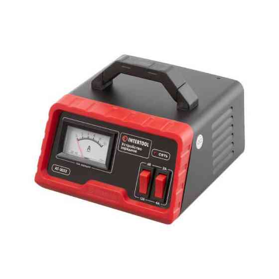 Пристрій зарядний для акумуляторів 6/12 В 2/4 А  4-45 Аг з трансформатором INTERTOOL AT-3032 Коломия