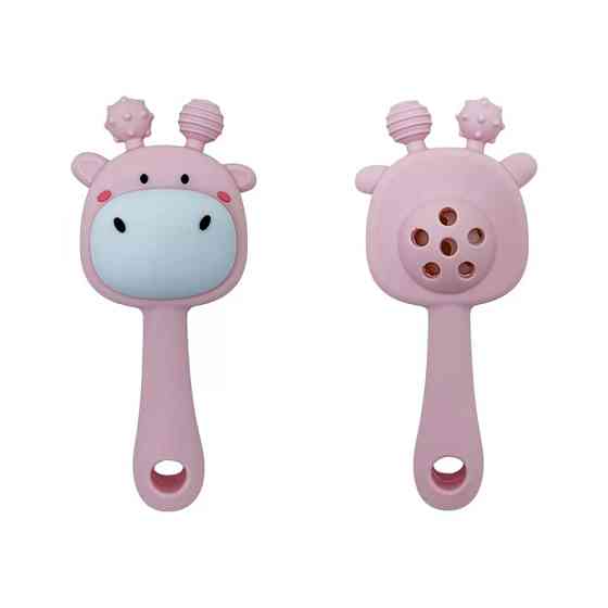 Силиконовый прорезыватель-погремушка 