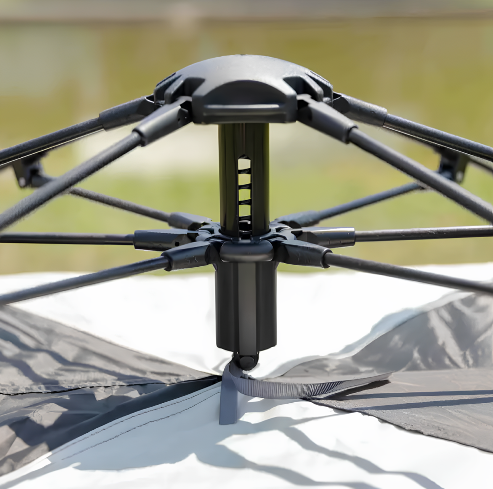 Туристичний намет для 2-3 осіб, міцний і водонепроникний, чорний колір, розмір 200×195×140 см — ідеальний вибір для походів, кемпі Львів - фото 8