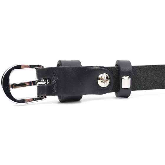 Бесподобный женский ремень из натуральной кожи GRANDE PELLE 11693 Черный Киев