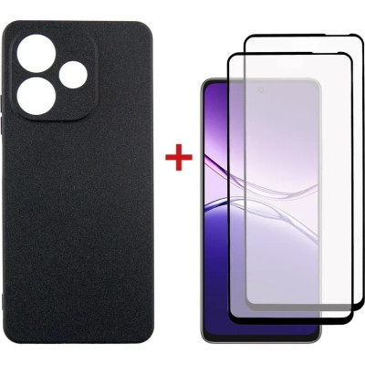 Чохол до мобільного телефона Dengos Oppo A5 Pro Case Soft + 2 Glass (Black) (DG-CTG2P-22) Вінниця - фото 1