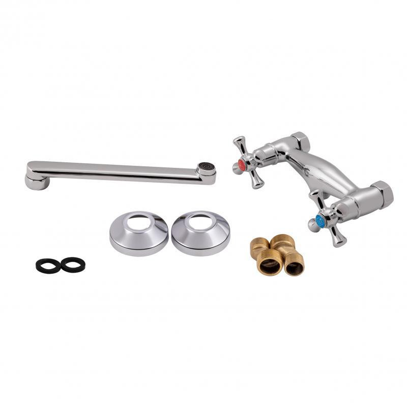 Змішувач для кухні Lidz (CRM) 75 21 361 настінний, хром Київ - фото 3