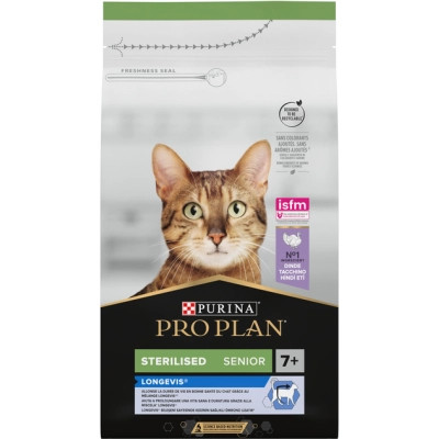 Сухой корм для кошек Purina Pro Plan Sterilised Senior с индейкой 1.5 кг (7613034989673) Винница - изображение 1