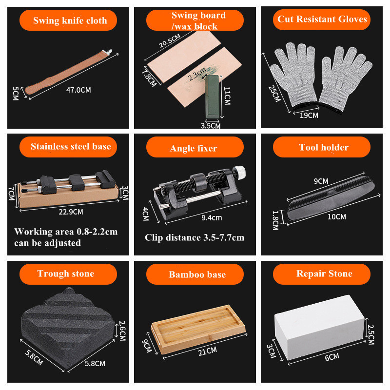 Профессиональный набор для заточки ножей с подставкой Киев - изображение 5