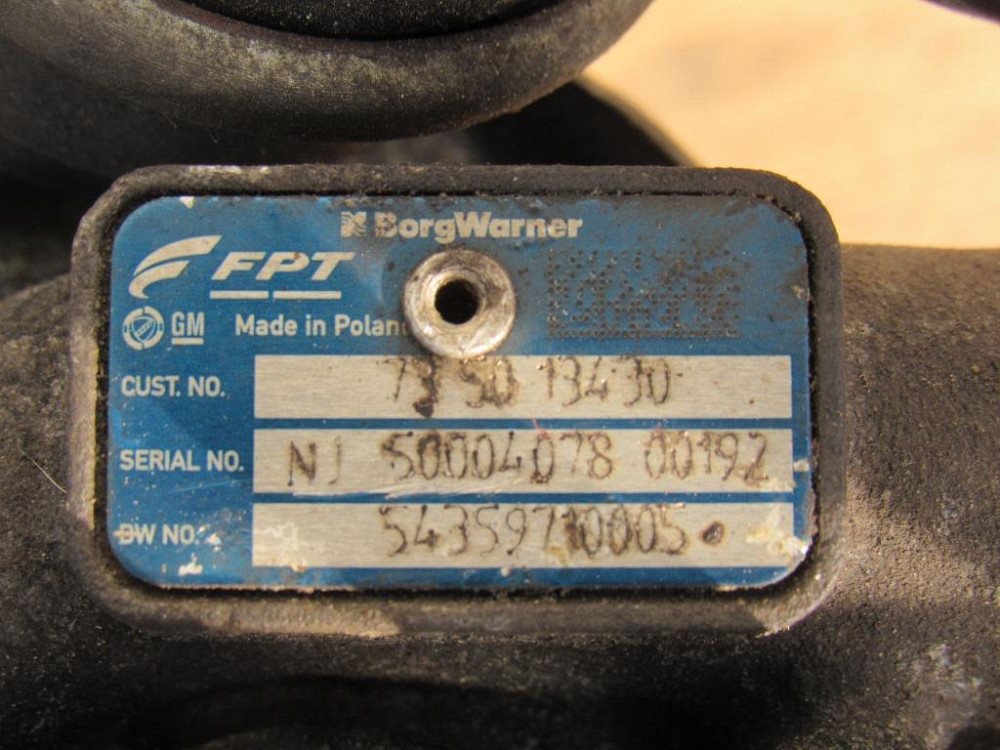 Турбіна Opel Combo 1.3 CDTI 2001-2011 (735013430) Ковель - изображение 4