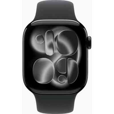 Смарт-часы Apple Watch Series 11 GPS 42mm Jet Black Aluminium Case with Black Sport Band - M/L (MEQU4RK/A) Винница