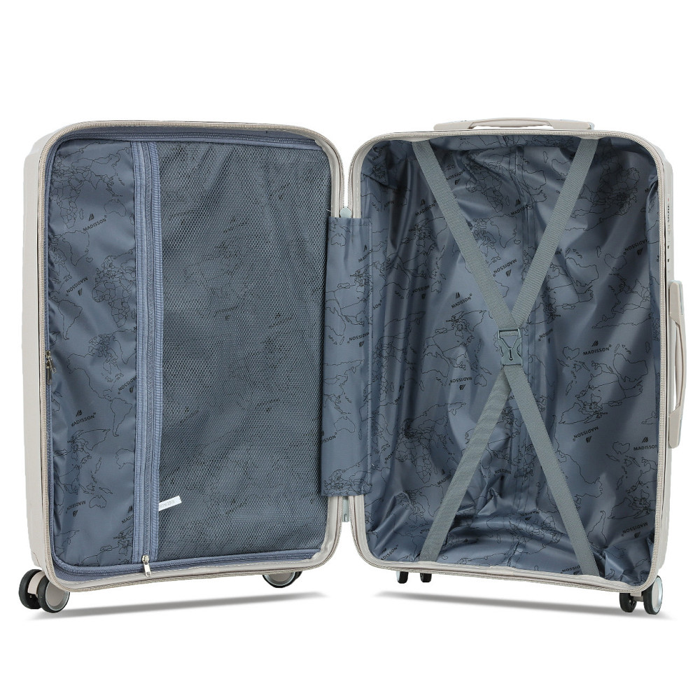 Валіза поліпропіленова MADISSON 51103 велика 77 см шампань Київ - фото 10