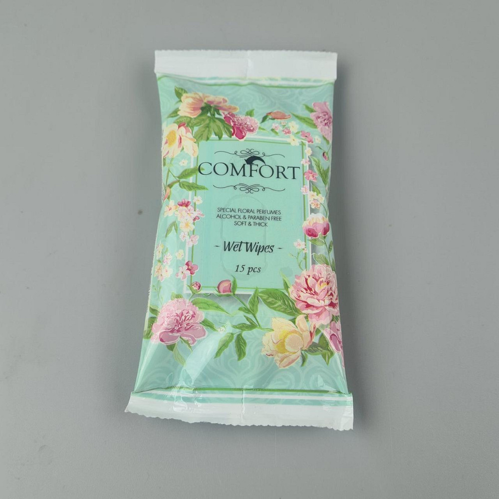 Волога серветка 15 шт "Comfort" (1 пачка) Харків - фото 2