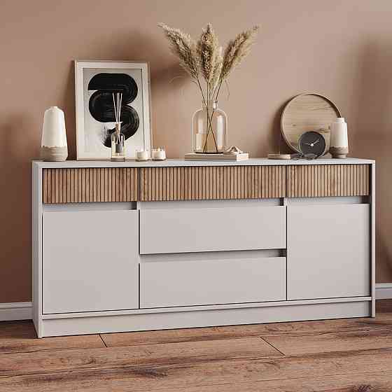 Большой комод с дверями и ящиками Эверест Стайл-1600 160,2х39х75,4 см Кашемир/Канелла (DTM-073570) Львов