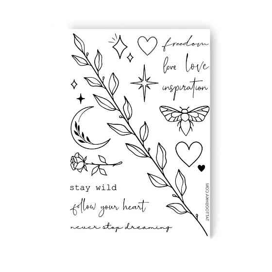 Набор временных татуировок FREEDOM LOVE LB-100 Винница