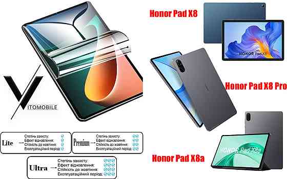 Полиуретановая пленка HyperClear Guard для Honor Pad X8, Pad X8 Pro, Pad X8A Киев