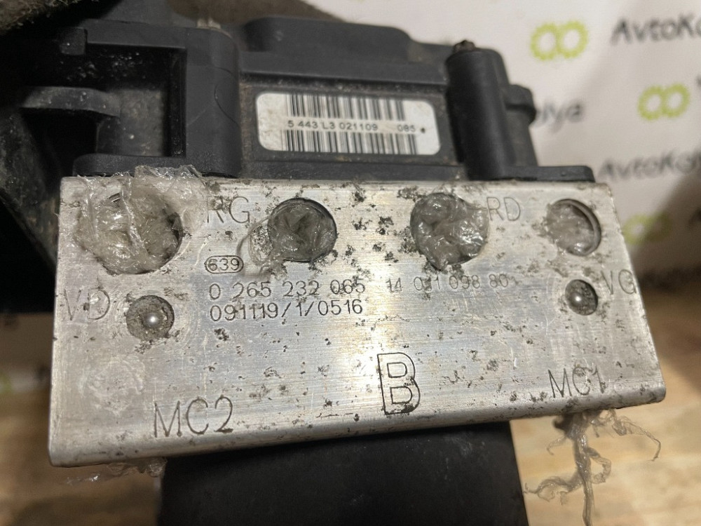 Блок ABS Peugeot Expert 2007-2016 (0265232065) Ковель - фото 4