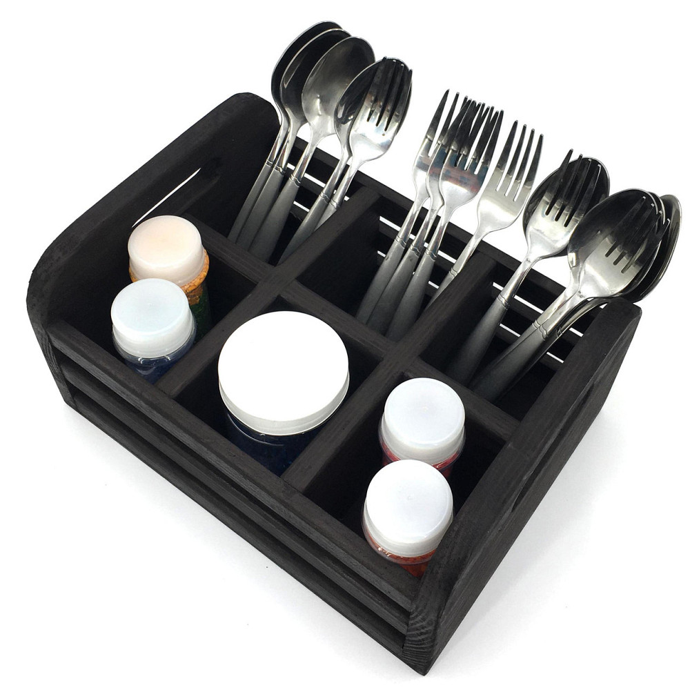 Підставка для столових приладів "Лекка" венге Миколаїв - фото 3