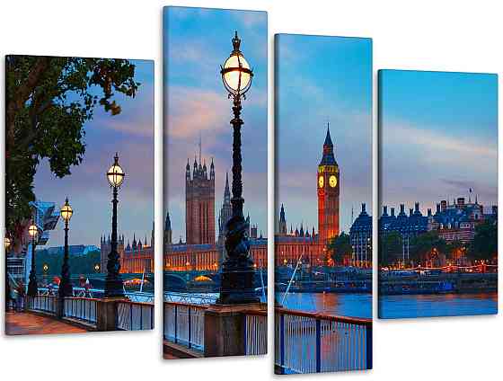 Модульная картина Набережная Art-148_4 115x170 см Киев