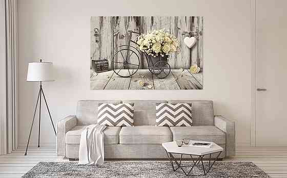 Картина холст  в гостиную / спальню  Білі троянди   MLP_36 40x80 см Киев