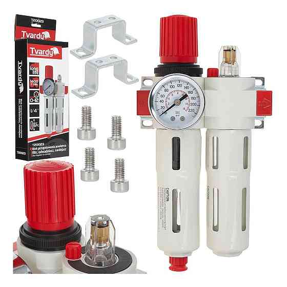 Блок підготовки повітря 1/4" "Tvardy" для комресора (4 в 1) Київ