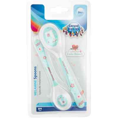 Набір дитячого посуду Canpol babies Exotic Animals ложечок з меламiну 2 шт Бірюзовий (4/530_tur) Вінниця