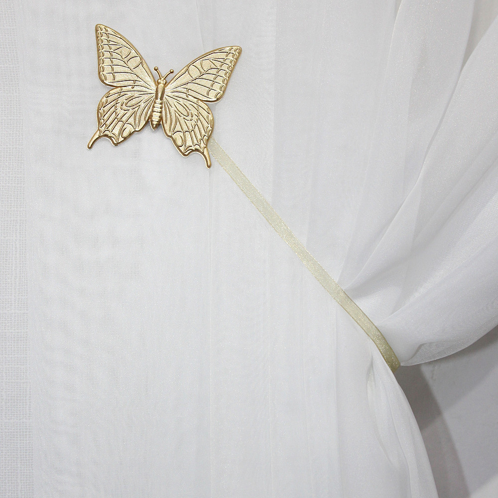 Магніти для штор і гардин (192м) Метелик матові набір 2 шт Золото (81-103) Київ - фото 4