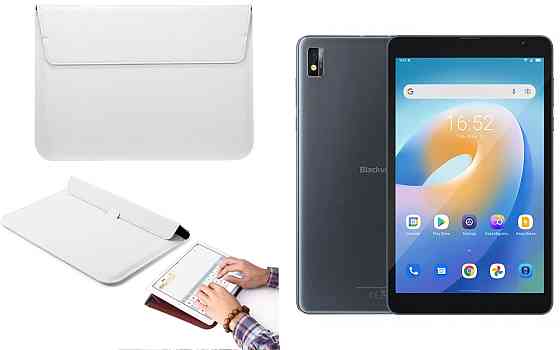 Чехол-конверт VitoCase для Blackview Tab 6, с функцией подставки для планшета Белый Киев