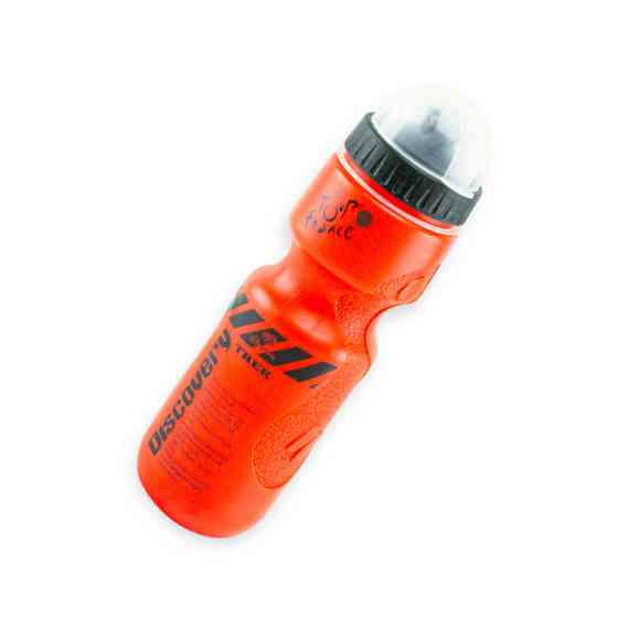 Велобутылка (600 мл) DISCOVERY красная (, держатель) пластмасовая Мукачево