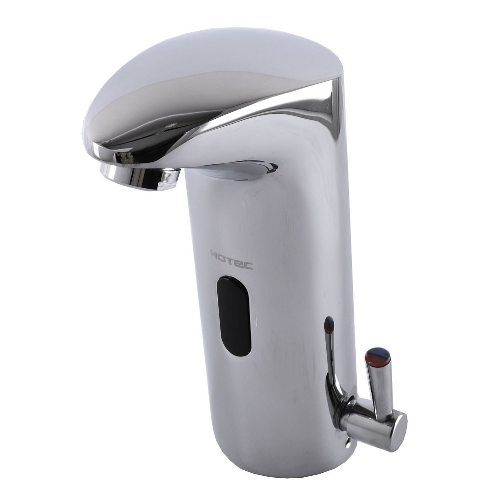 Змішувач сенсорний для умивальника HOTEC 19.114-DC/AC (220V/6V) з трансформатором,латунний Hot/Cold Тернопіль - фото 1