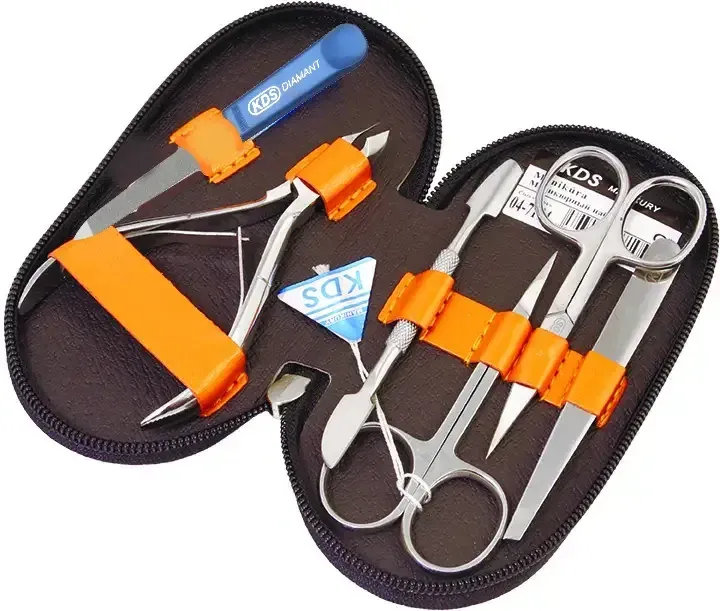 Маникюрный набор KDS (6 предметов) с металлической пилочкой Киев - изображение 2