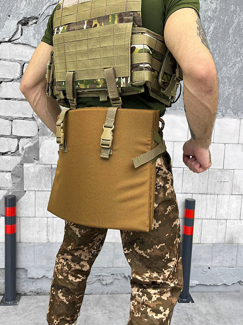 Сидушка потрійна карімат тактичний із кріпленням на пояс складаний коврик Одеса - фото 3