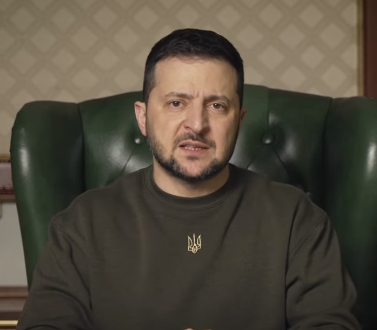 Хакі світшот з тризубом як у президента Зеленського Чернівці - фото 3