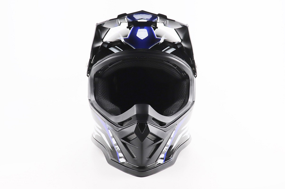 Шолом кросовий/ендуро/АТV BLD-819-7 L (59-60см), ЧОРНО-СИНІЙ Киев - изображение 4