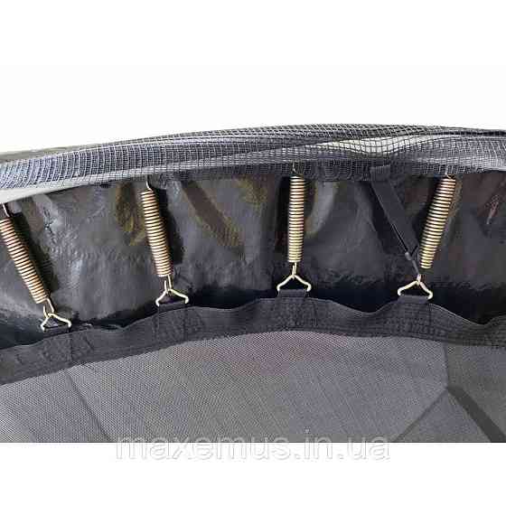 Батут детский с защитной сеткой 312 см батут атлето для детей и взрослых с лестницей черный Мостиска