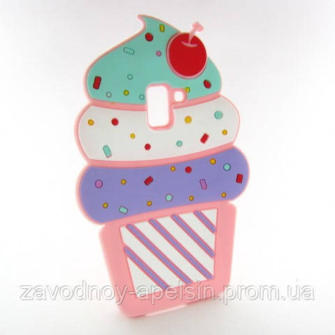Samsung A8 A530 об'ємний чохол ice Cream Одеса - фото 1