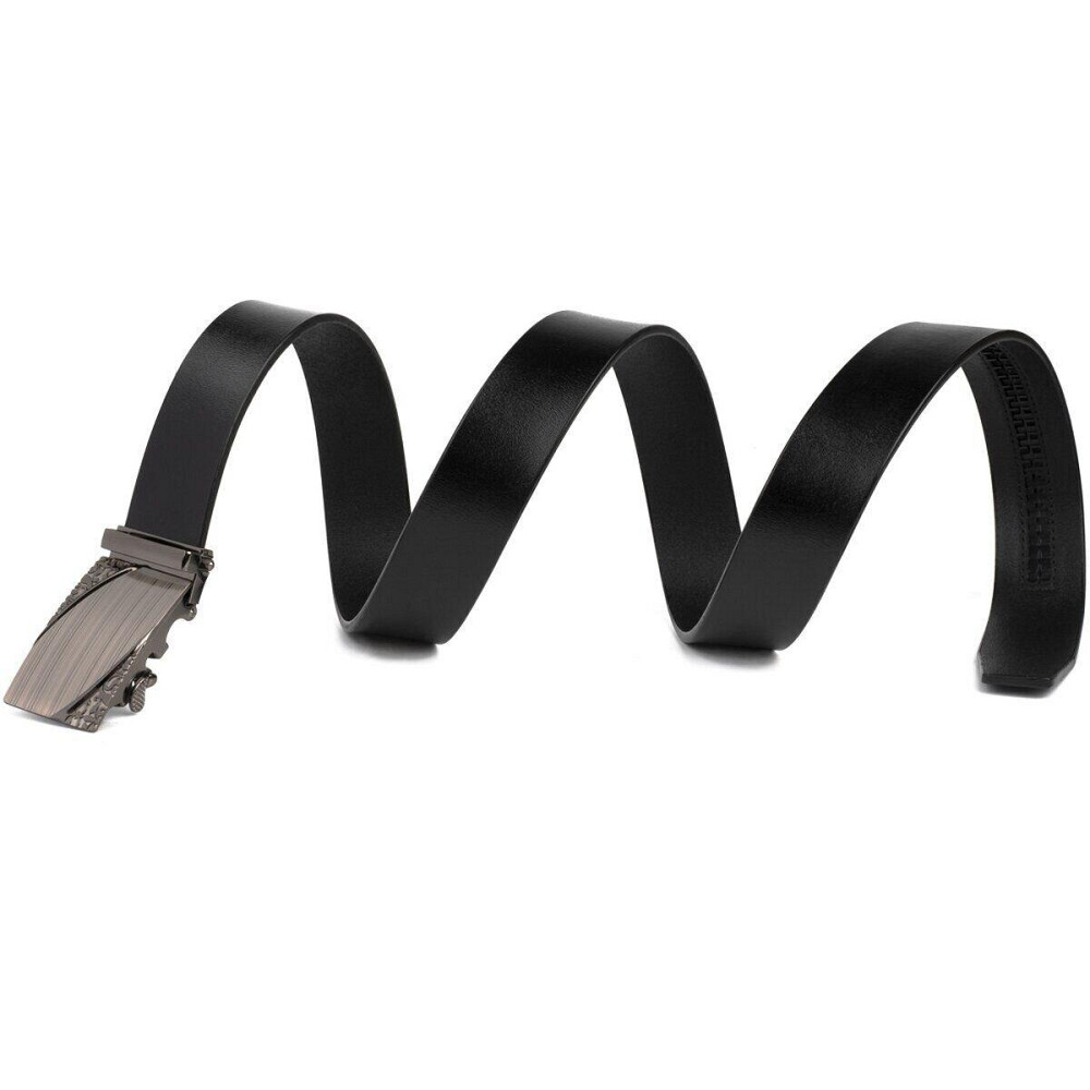 Ремінь з автоматичною пряжкою з візерунком Vintage 20251 Чорний Київ - фото 2