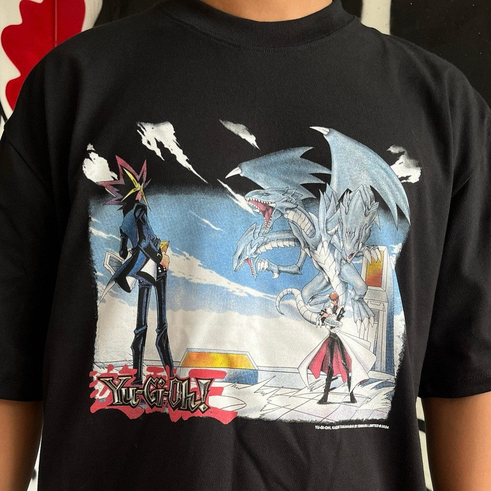 Футболка чоловіча з принтом аніме Аніме Йу Гі Ох оверсайз (S/M/L) Черний Дніпро - фото 1