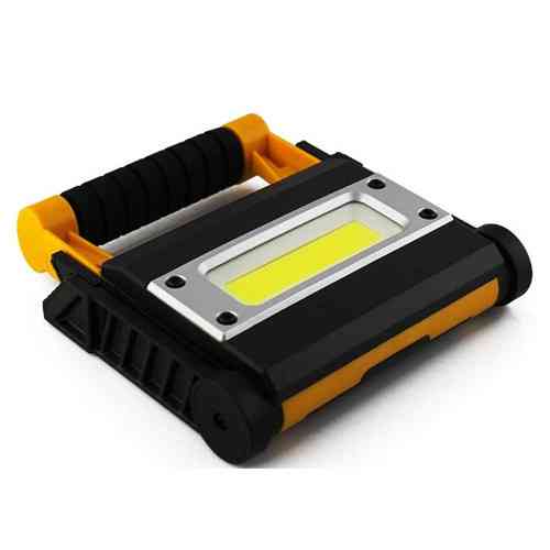 Прожектор переносний COB LED 12Вт 1000лм акумулятор 4800 мАг Type C USB powerbank 160x155x40 мм Київ