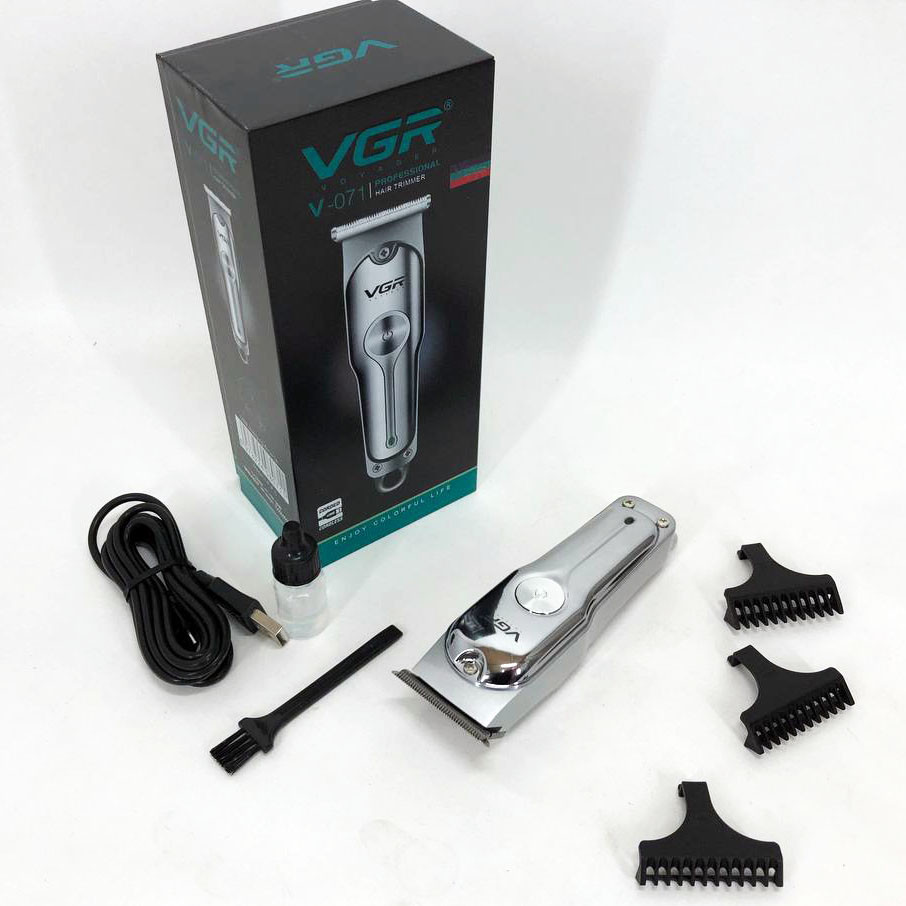 Електрична акумуляторна машинка для стрижки VGR, Професійна машинка для гоління голови HV-27 Львів - фото 1