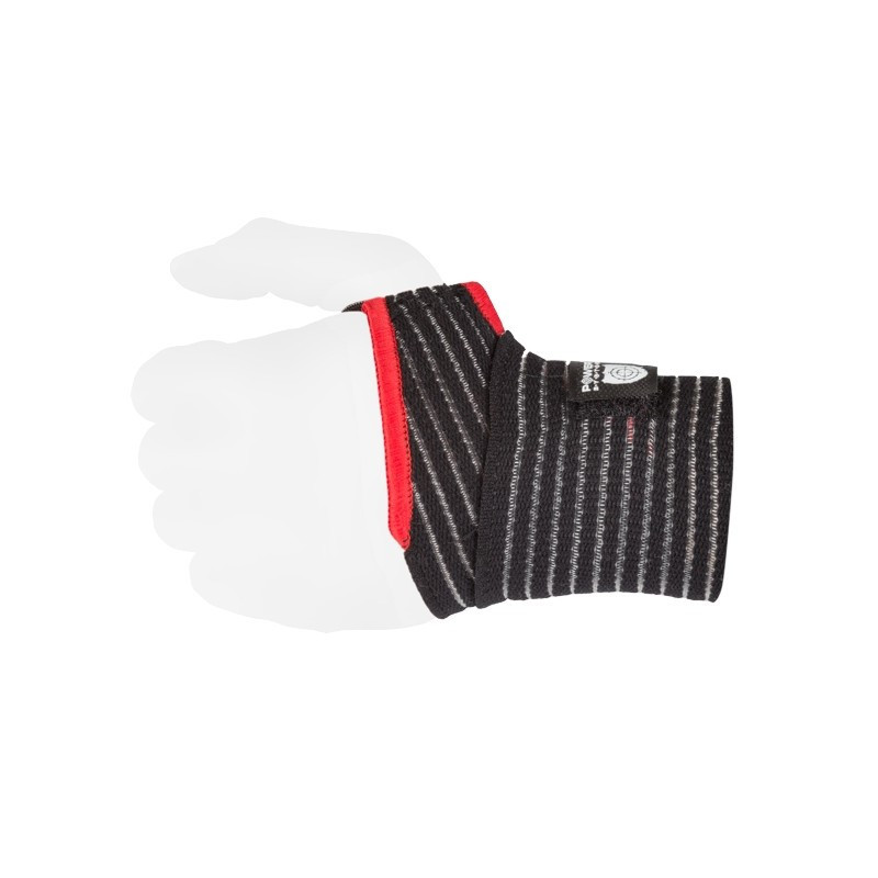 Кистьові бинти Power System PS-6000 Elastic Wrist Support Black/Red Киев - изображение 1