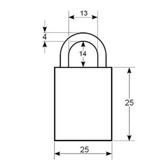 Замок навісний APECS PD-03-25 Харків