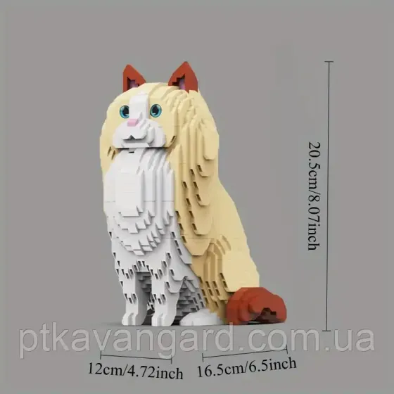 Конструктор котик Регдолл із рамкою 2583 деталей DMG 006 Хмельницький