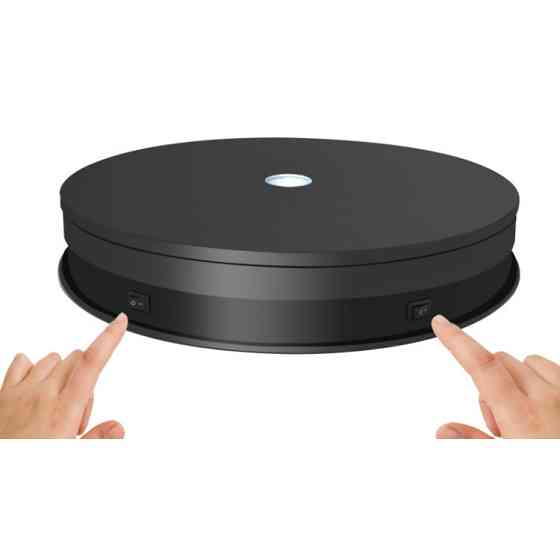 Предметний стіл поворотний з підсвіткою 30см чорний 25кг Puluz EDA001759202A Київ